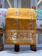 Kanchana: Turmeric Swarnachuri with Gold Zari Butti