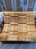 Kanchana: Turmeric Swarnachuri with Gold Zari Butti