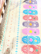 Rajata: Revival Baluchari in Silver Scrollwork Pallu