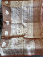 Taamra: Rust Pure Tissue Banarasi