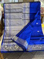 Ishani: Royal Blue Katan Silk Kadhuwa Benarasi
