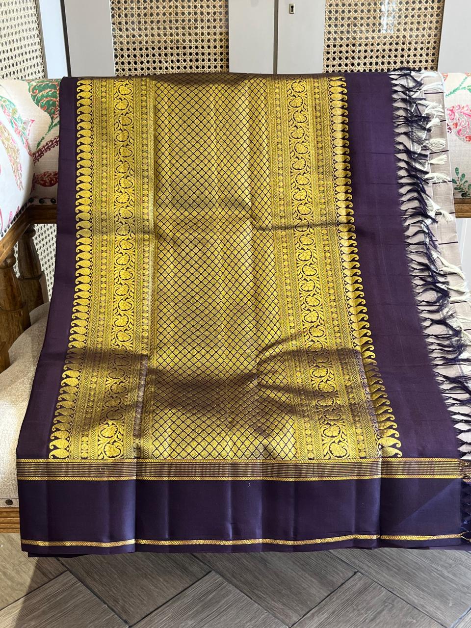 Sandhya: Kattam Pure Silk Kanjeevaram