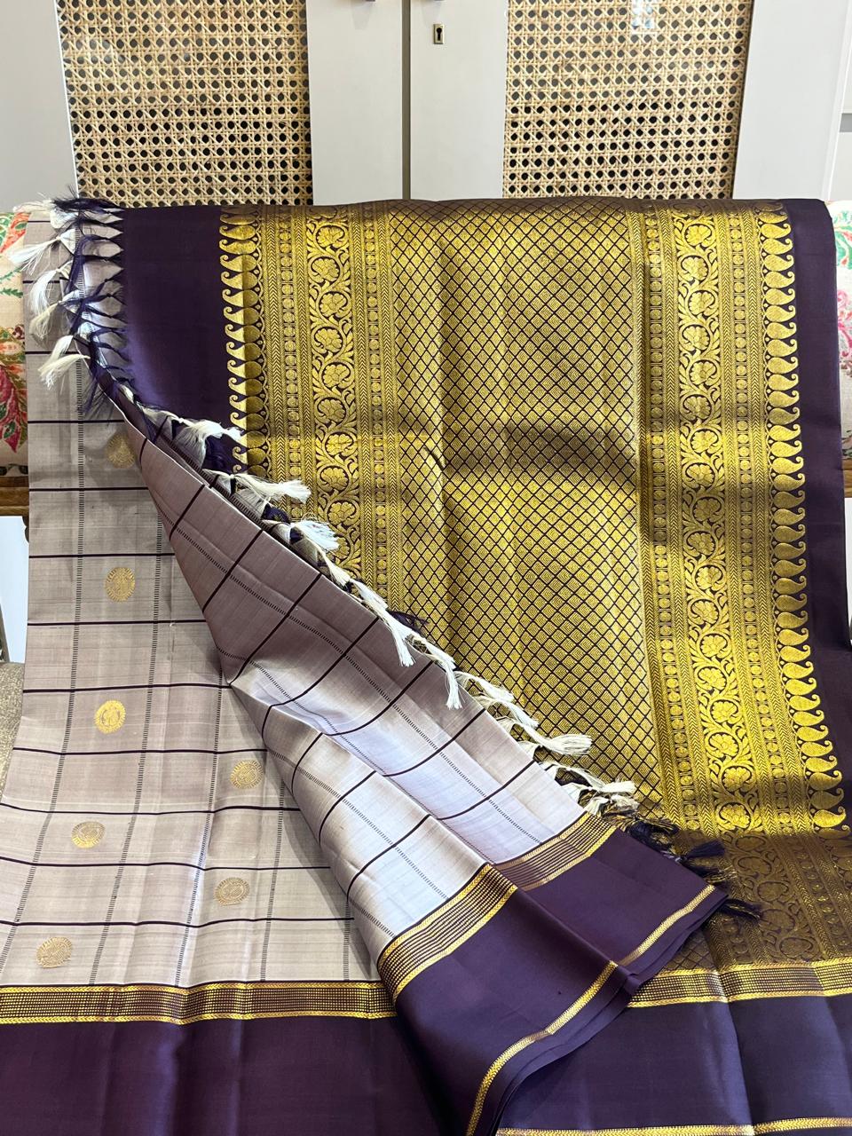 Sandhya: Kattam Pure Silk Kanjeevaram