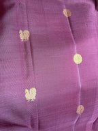 Gajagamini: Wine Kanjeevaram, Magenta Reta Pett Border