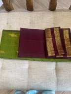 Shyamala: Vairaoosi Green Kanjeevaram, Reta Pett Border