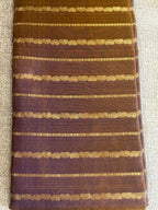 Kansya: Copper-Brown Veldhari Kanjeevaram, Gap Border