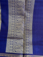 Kansya: Copper-Brown Veldhari Kanjeevaram, Gap Border