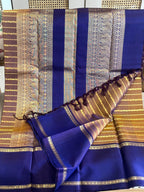 Kansya: Copper-Brown Veldhari Kanjeevaram, Gap Border