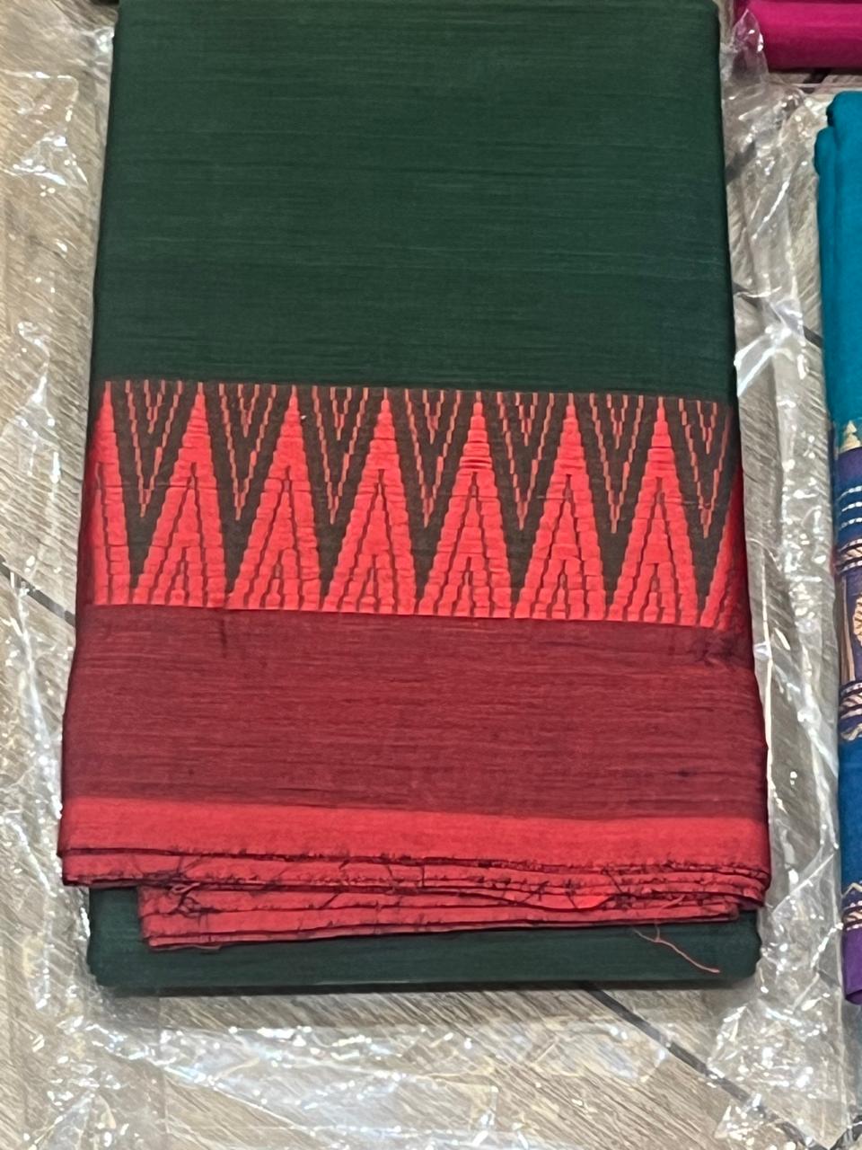 Vanamala: Pure Kanchipuram Cotton Saree